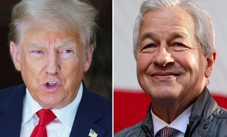 Trump says JPMorgan Chase, Bank of America rejected him as a customer