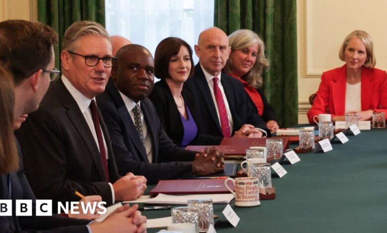 First meeting of new Starmer cabinet inside Downing Street
