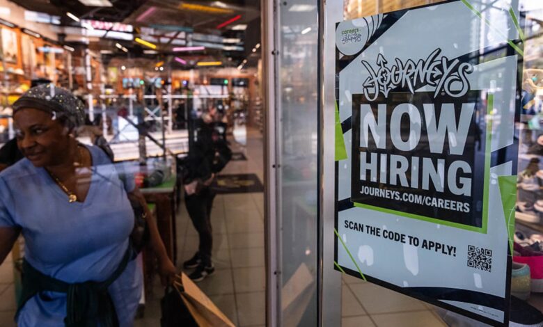 Job openings data falls to levels rarely seen since pandemic
