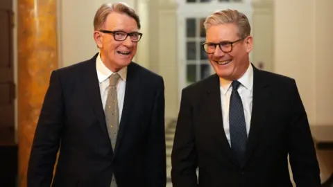 Getty Images Sir Keir Starmer and the UK's former ambassador to the US Lord Mandelson in Washington, DC on 26 February 2025.