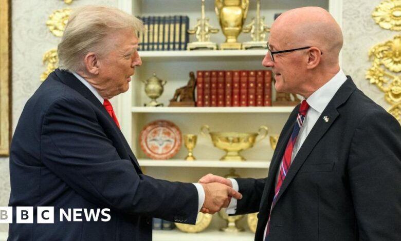 The blossoming relationship between Donald Trump and John Swinney