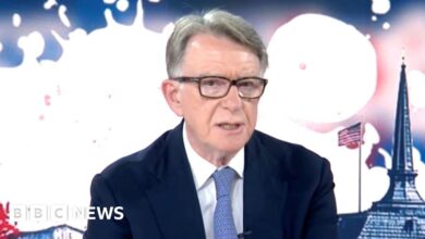 Watch: Mandelson says he regrets falling for Epstein's lies