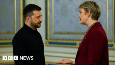 Yvette Cooper reaffirms Ukraine support as she visits Kyiv